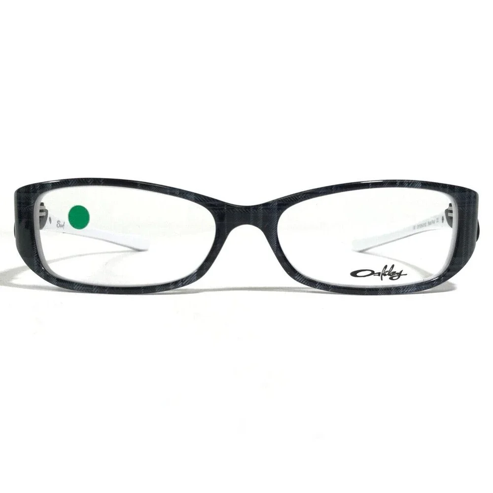 Oakley Eyeglasses Frames Scarf OX1035-0152 Black Plaid Gray White 52-15-135
